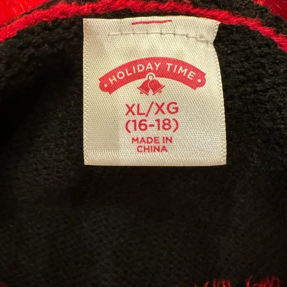 NEW “Holiday Time” Festive Christmas Sweater Size XL (16-18) “Ugly” with Santa - Picture 3 of 6